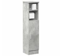 vidaXL Meuble de salle de bain avec porte-rouleau gris béton