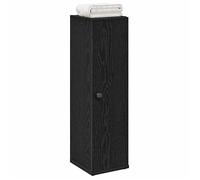 vidaXL Meuble de salle de bain avec porte-rouleau noir 20,5x22x72 cm 858516