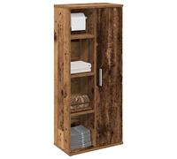 Vidaxl Meuble De Salle De Bain Avec Porte-Rouleau Vieux Bois Marron