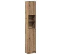 vidaXL Meuble de Salle de Bain Chêne Artisanal 32x25,5x190 cm Bois d'ingénierie