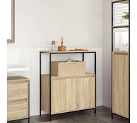Vidaxl Meuble De Salle De Bain Et Étagères Chêne Sonoma 76,5x35x95 Cm