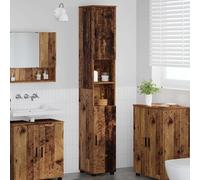 Vidaxl Meuble De Salle De Bain Haut Bois Ancien 30 X 35 X 192 Cm