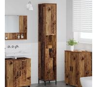 Vidaxl Meuble De Salle De Bain Haut Bois Ancien 31.5 X 33 X 190 Cm