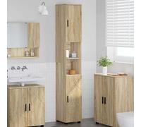 Vidaxl Meuble De Salle De Bain Haut Chêne Sonoma 30 X 35 X 192 Cm