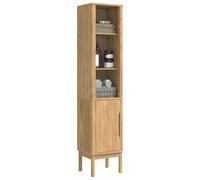 vidaXL Meuble de Salle de Bain Haut Cire Marron 35 x 30 x 160 cm, Solutions de Rangement pour Salle de Bain, Armoire Haute rectangulaire, Meuble Moderne, Gain de Place idéal