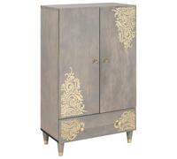 vidaXL Meuble de salon haute vitaXL - Armoire moderne en bois de mangue pour salle à manger intérieure