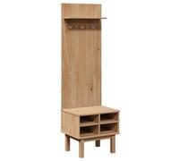 vidaXL Meuble d'entrée OTTA 50x40x160 cm Armoire en bois massif de pin
