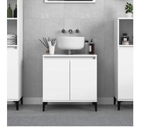vidaXL Meuble d'évier 821260 blanc 58x33x60 cm bois d'ingénierie