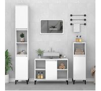 vidaXL Meuble d'évier blanc 80x33x60 cm bois d'ingénierie 821292