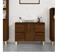 vidaXL Meuble d'évier chêne marron 80x33x60 cm bois d'ingénierie 821275
