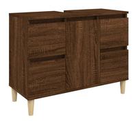 vidaXL Meuble d'évier chêne marron 80x33x60 cm bois d'ingénierie 821275