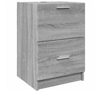 vidaXL Meuble d'évier Sonoma – Bois d'ingénierie, Gris – 40×37×59 cm