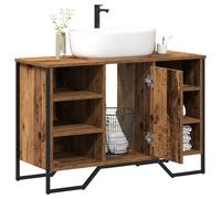 Vidaxl Meuble Lavabo Bois Ancien 91x35x60 Cm En Bois D'ingénierie