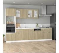 vidaXL Meuble micro-ondes ""Lyon"" Chêne Sonoma 60 x 57 x 207 cm Bois d'ingénierie 3334019
