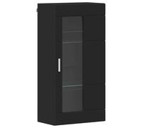 vidaXL Meuble Mural avec Porte Noir 55 x 29 x 100 cm Bois d'ingénierie, Organisateurs stylés, Meuble Moderne pour Salon, Solutions de Rangement, armoires contemporaines, idées Design minimalistes