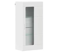 vidaXL Meuble Mural Blanc 55 x 29 x 100 cm Bois d'ingénierie, Organisateurs stylés, Meuble Moderne pour Salon, Solutions de Rangement, armoires contemporaines, idées Design minimalistes