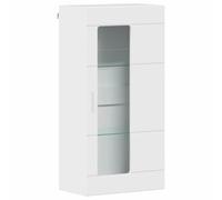 vidaXL Meuble Mural Blanc Brillant 55 x 29 x 100 cm Bois d'ingénierie, Organisateurs stylés, Meuble Moderne pour Salon, Solutions de Rangement, armoires contemporaines, idées Design minimalistes