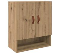 vidaXL Meuble Mural chêne Artisanal 60 x 31 x 70 cm Bois d'ingénierie, Rangement de Salle de Bain, Cabinet Mural Moderne, Grand Espace pour Vos Affaires, en Bois et Finition Mate