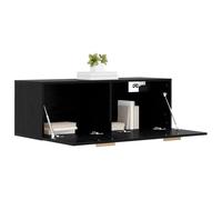 vidaXL Meuble Mural Chêne Noir 100 x 36,5 x 35 cm Bois d'ingénierie,