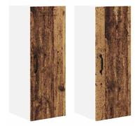 vidaXL Meuble mural de cuisine 2 pcs Bois Ancien 30 x 31 x 80 cm