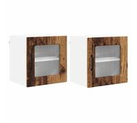 vidaXL Meuble mural de cuisine 2 pcs Bois Ancien 40 x 31 x 40 cm