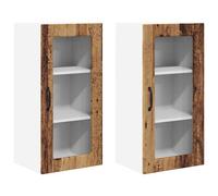 vidaXL Meuble mural de cuisine 2 pcs Bois Ancien 40 x 31 x 80 cm
