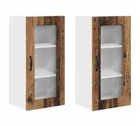 vidaXL Meuble mural de cuisine 2 pcs Bois Ancien 40 x 31 x 80 cm
