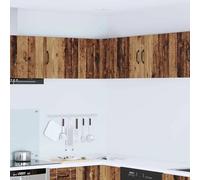 vidaXL Meuble mural de cuisine avec porte Bois Ancien 57 x 57 x 40 cm