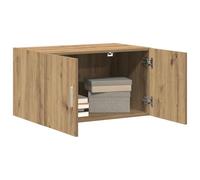 Meuble mural - Chêne artisan - 70x42,5x40 cm - 2 portes - Finition mat