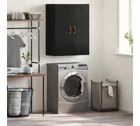 Vidaxl Meuble Mural Noir 69,5 X 34 X 90 Cm Bois D'ingénierie