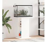 vidaXL Meuble pour aquarium, Blanc, 60,5x36x72,5 cm, Bois d’ingénierie, Armoire pour aquarium avec rangement 833639