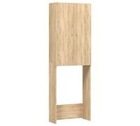 vidaXL Meuble pour machine à laver – Armoire avec rangement salle de bain/buanderie – Chêne Sonoma