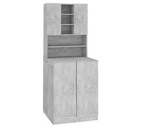 Vidaxl Meuble Pour Machine ¿¿ Laver Gris B¿¿Ton