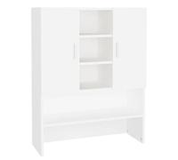 vidaXL Meuble pour Machine à Laver, Armoire de Machine à Laver avec Rangement, Meuble pour Lave-Linge de Salle de Bain Buanderie, Blanc