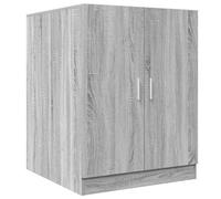 vidaXL Meuble pour Machine à Laver, Armoire de Machine à Laver avec Rangement, Meuble pour Lave-Linge de Salle de Bain Buanderie, Sonoma Gris