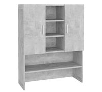 Vidaxl Meuble Pour Machine À Laver Gris Béton 70,5x25,5x90 Cm Multicolore