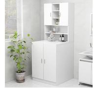 Vidaxl Meuble Pour Machine À Laver Blanc Multicolore