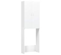 vidaXL Armoire pour lave-linge Meuble buanderie Blanc 64x25,5x190 cm Bois d’ingénierie 2 portes