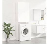 Meuble pour machine à laver Blanc 64x25,5x190 cm