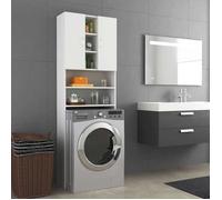 vidaXL Meuble pour machine à laver Blanc 64x25,5x190 cm 808422