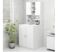 vidaXL Meuble pour machine à laver 808386 Blanc 70,5 x 25,5 x 90 cm