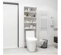 vidaXL Meuble pour machine à laver blanc brillant 64x24x190 cm 808410