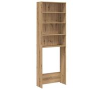 vidaXL Meuble pour Machine à Laver chêne Artisanal 64x24x190 cm, Armoire de Machine à Laver, Meuble de buanderie, Meuble de Salle de Bain
