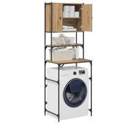 vidaXL Meuble pour Machine à Laver chêne Artisanal 68 x 48,5 x 194 cm, Armoire de Rangement pour Salon, Organisateur Moderne de buanderie, Meuble Utilitaire, déco intérieure Efficace