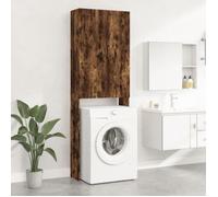 vidaXL Meuble pour machine à laver Chêne fumé 64x25,5x190 cm 813191