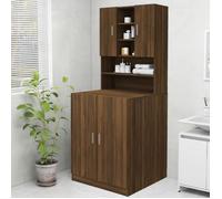 vidaXL Meuble pour machine à laver Chêne marron 70,5x25,5x90 cm 815947