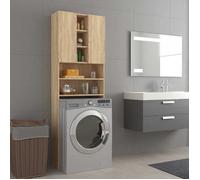 vidaXL Meuble pour machine à laver Chêne sonoma 64x25,5x190 cm 808425