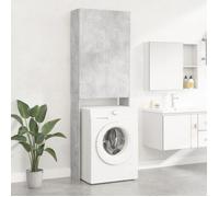 vidaXL Meuble pour machine à laver 808417 Gris béton 64×25,5×190 cm
