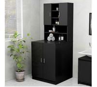 vidaXL Meuble pour machine à laver 808387 Noir 70,5 x 25,5 x 90 cm