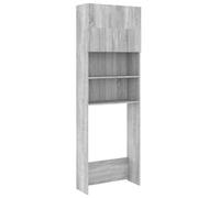 Vidaxl Meuble Pour Machine Ã Laver Sonoma Gris 64x25,5x190 Cm